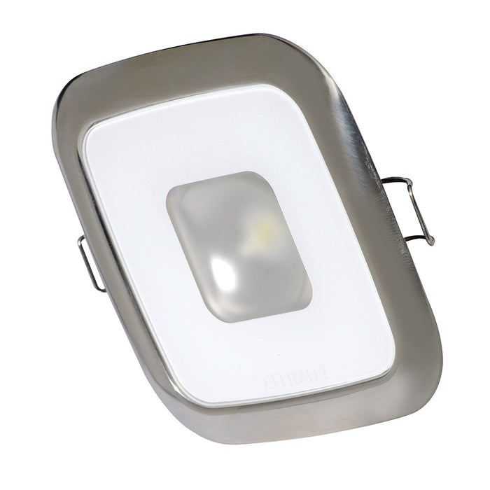 Lumitec Square Mirage Down Light - Spectrum RGBW Dimming - Polished Bezel [116117]